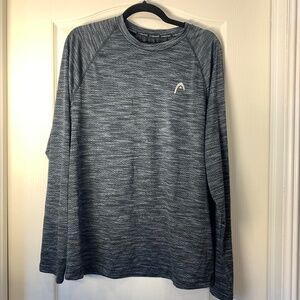 HEAD Men’s Lightweight Athletic Long Sleeve – Breathable Performance Top M Sport